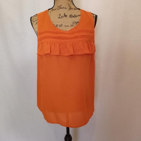 Skies Are Blue Tops - NWT SKIES ARE BLUE CLAUDE RUFFLE BLOUSE XL